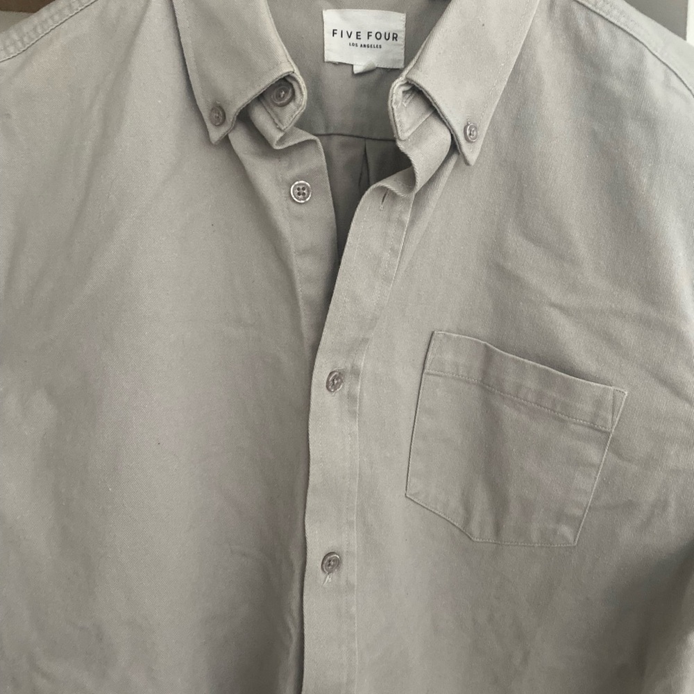 Five Four Men's Button-Down Shirt in Gray